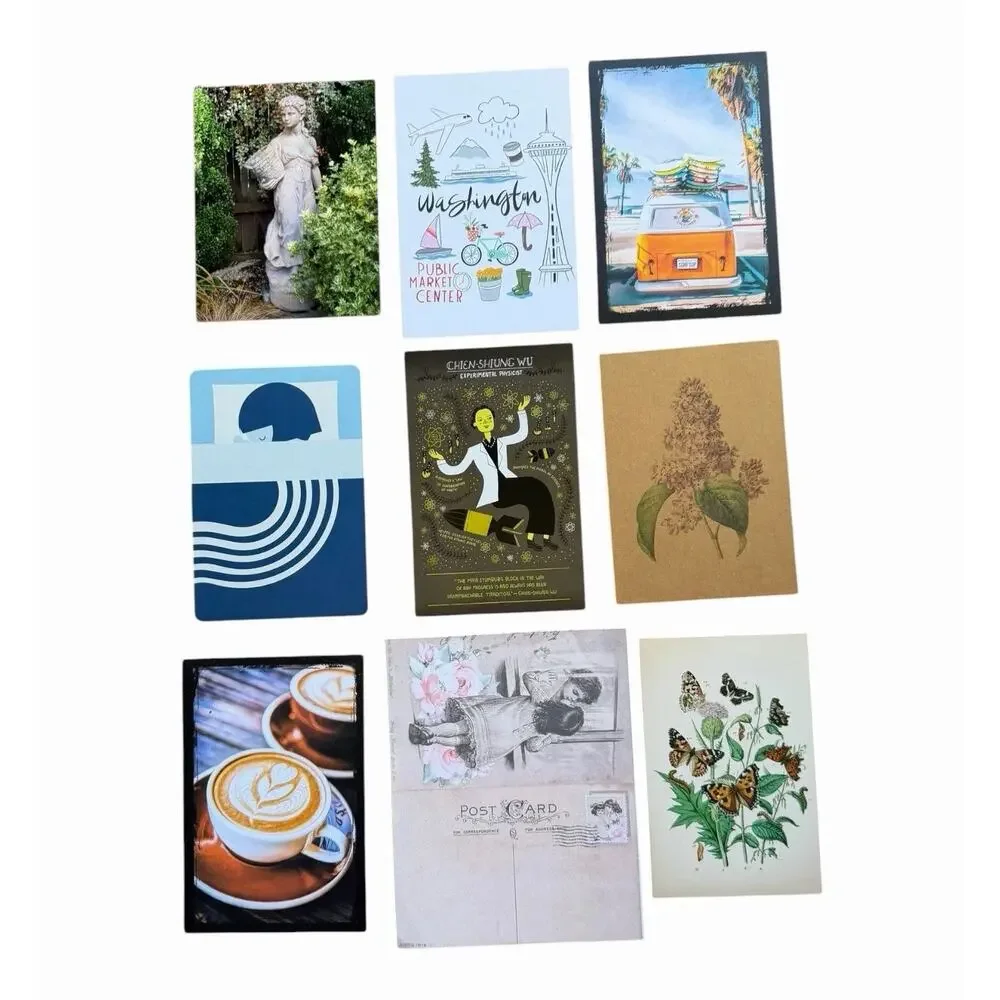 Large Mixed Postcard Lot Art Travel Bookstores Advertising Vintage Lot Of 55